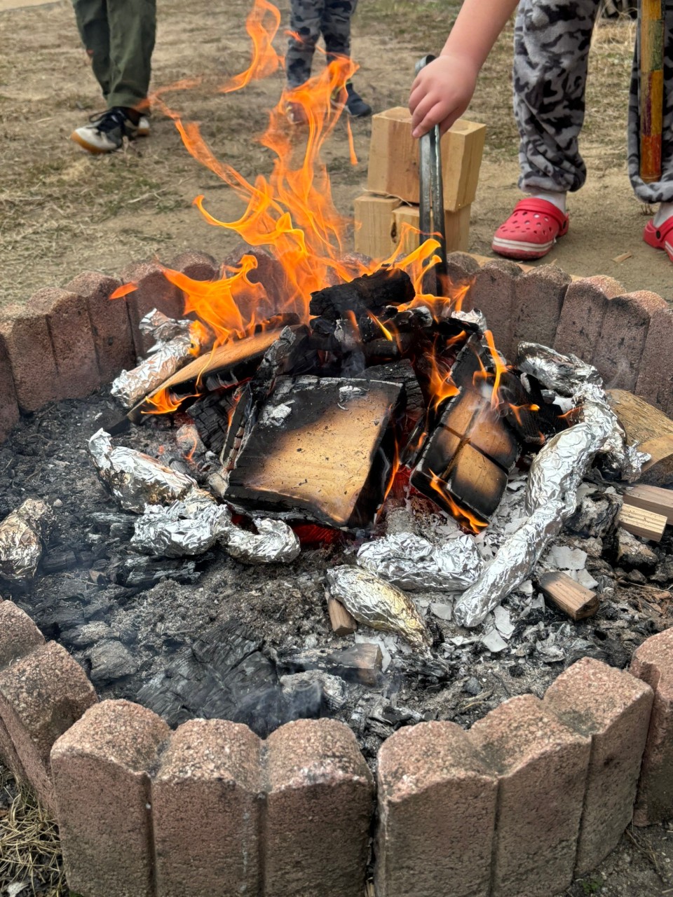 プレーパーク焚き火